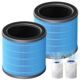 AP070B Replacement Filt-ers for Aircillin AP070A & AP070B Air Purifier, 4-in-1 High-Efficiency Air Filt-er with Activated Carbon, 2 Pack