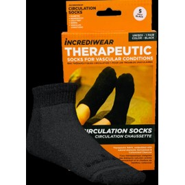 Incrediwear Inc Circulation Socks (Low Cut, Black, SM) - 1 Pair