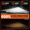 ENJOYAKOM 12000K H11 H9 LED Headlight Super Bright Bulbs Kit