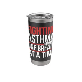 Asthma Warrior Inhaler Asthmatic Asthma Awareness Stainless Steel Insulated Tumbler