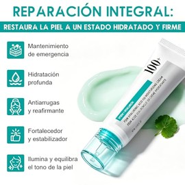 2PCS Crema Facial con Ácido Hialurónico y – Hidratante Facial Profunda para Rostro y Contorno de Ojos – Regeneradora y Antiaging con Niacinamida y Centella Asiática 60 ml – Para Todo Tipo de Piel, Piel Seca y Sensible