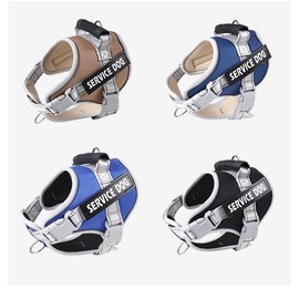 Pet Supplies, Dog Leash, Reflective pet Chest Harness, Dog Walking Rope, Explosion-Proof Punch (L,Black)