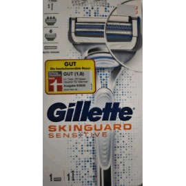 Gillette Skinguard Razor 1 razor handle & 1 cartridge Shave SENSITIVE SKIN NEW
