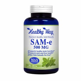 Healthy Way Pure S Adenosyl Methionine SAM-e 500mg 90 tablets 2 boxes Healthy Way Pure SAM-e / 헬씨 웨이 퓨어 에스 아데노실 메티오닌 SAM-e 500mg 90정 2통 Healthy Way Pure SAM-e