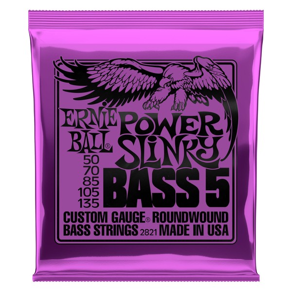 Ernie Ball Power Slinky 5-String Nickel Wound Electric Bass Strings