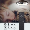 CIKASS Ceiling Fan with Lights Dimmable LED Reversible Blades Timing