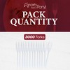 Smarty Had A Party 3000 Medium Weight Plastic Forks White