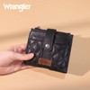 X Wrangler Black Quilted Wallets for Women Small Bifold Ladies