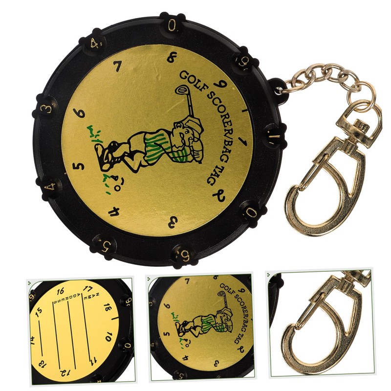 GRIRIW Portable Golf Score Counter Tool Golf Device with Chain