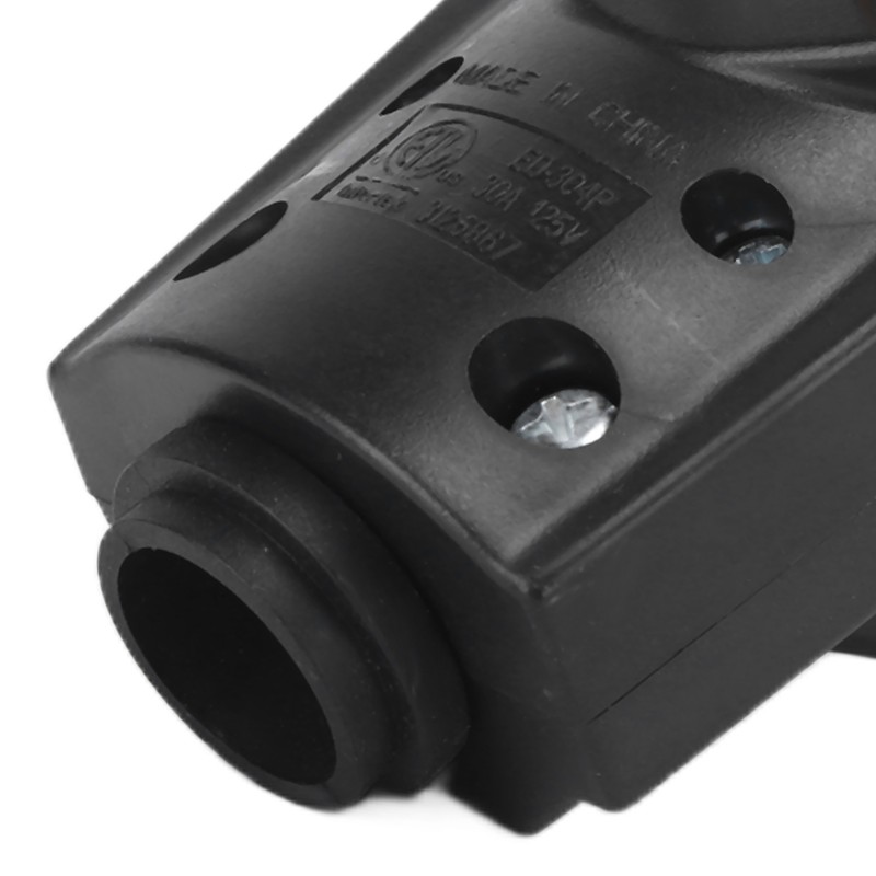 30A Male Plug Electrical Adapter with Ergonomic Grip Handle for