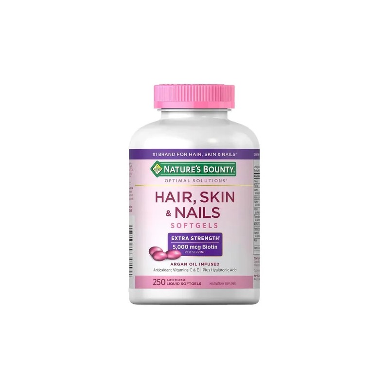 Kit Belleza: Vitaminas Pelo Piel Uñas 250 Softgels + Gomitas
