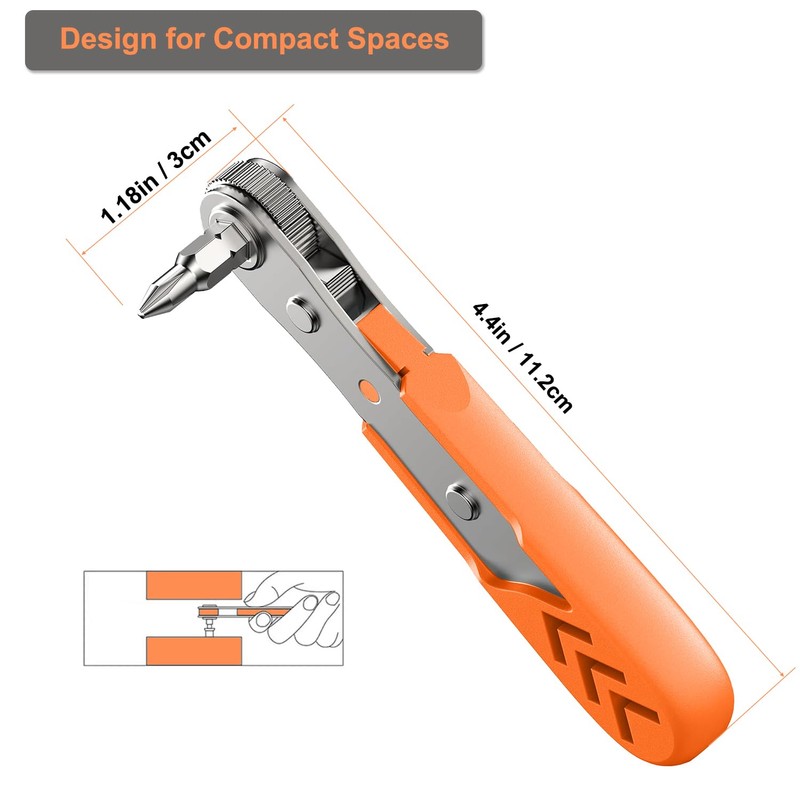 Right Angle Screwdriver 24 in 1 Ratchet Screwdriver Set with