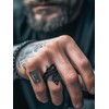 Richsteel Dragon Ring Men Cool Jewellery Black Viking Rings Mens