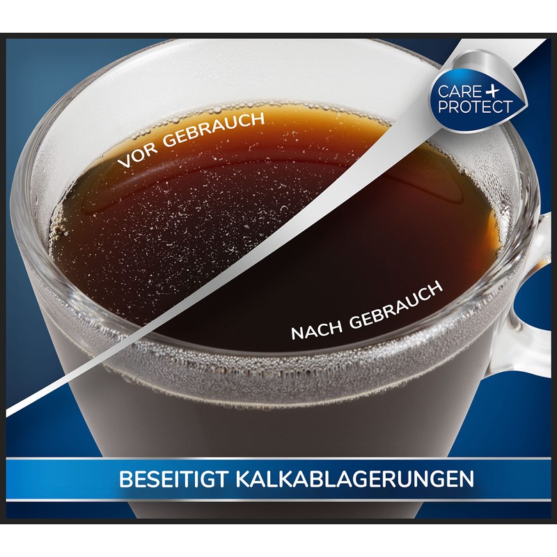 CARE+PROTECT – Entkalker für Kaffeemaschine und Wasserkocher / entfernt Kalk
