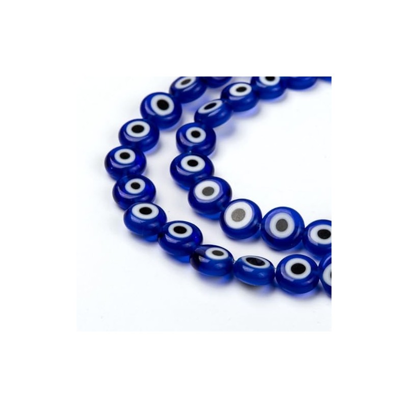 Handicraft Emporium | Handmade Evil Eye Lampwork Flat Beads |