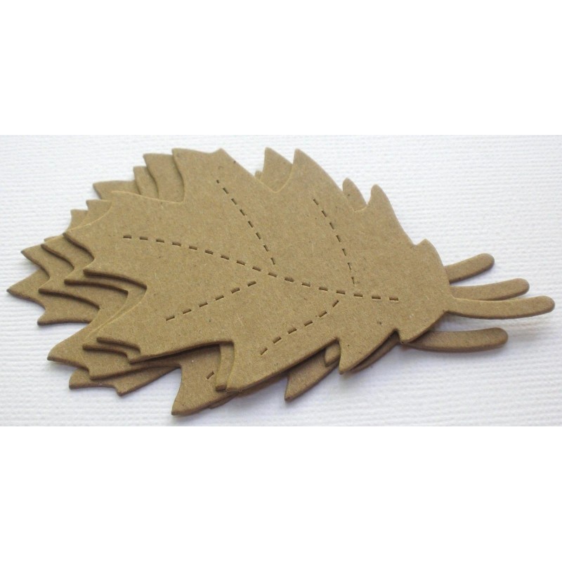 Unbranded {4} OAK LEAF - Bare Leaves Chipboard Die Cuts