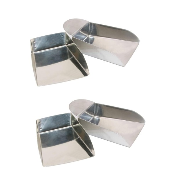 TEHAUX 4pcs Jewelry Scoop Bead Storage Shovel for Crafting Lightweight