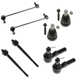 TRQ Front Steering & Suspension Kit Ball Joint Sway Bar Stabilizer Link Tie Rod Compatible with 2005-2007 Ford Escape 2005-2006 Mazda Tribute Mercury Mariner