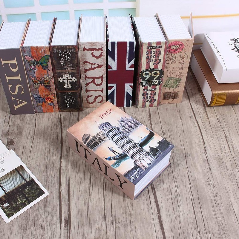 Hidyliu Book-shaped Safebox Security Book Box Secret Book-shaped Storage Box