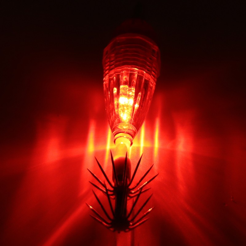 LED Underwater Fishing Lure Light Deep Drop Shape Waterproof Flashing