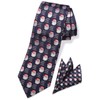 TaecMin Corbata de Navidad para hombre con pañuelo y pañuelo,