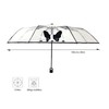 SMATI Automatic Foldable Clear Dome See Through Transparent Umbrella Windproof