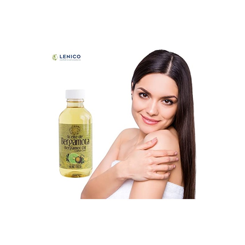 Aceite de bergamota 120 ml marca Lenico Estimula Crecimiento Cabello,Barba