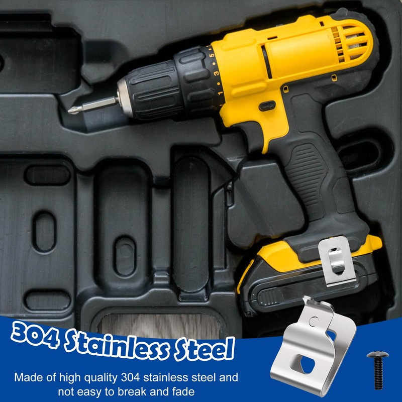 10PCS Belt Clips for Dewalt, Anglecai Drill Tool Clips Hook