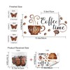 AHQKCRF 3D Butterfly Coffee Bar Wall Stickers Decor Dining Room