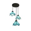 Aeyee Tiffany Style Pendant Light Fixtures, Stained Glass Hanging Light,