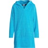 Lands' End G Terry Kangaroo Cover Up Turquoise Kids X-Large
