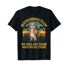 Funny Sloth Hiking T-Shirt