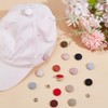PH PandaHall 28 Sets 14 Colors Baseball Cap Top Buttons