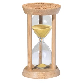 30 Minute Wooden Sand Timers,Large Bamboo Gold Sand Hourglass for Productivity, Meditation & Decor, 30min Reloj De Arenai Sand Watch for Kitchen, Office, Game, Classroom, Yoga