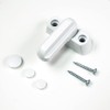 4pcs/8pcs/12pcs Sash Blocker Window Jammer - White Zinc Cast Alloy