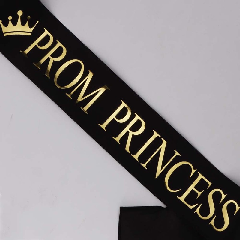 Black Prom Prince for Boys and Princess Sashes for Girls