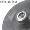 JUNLIXN 7 Inch Backing Plates Buffing Pads Holder 5/8-11 Thread