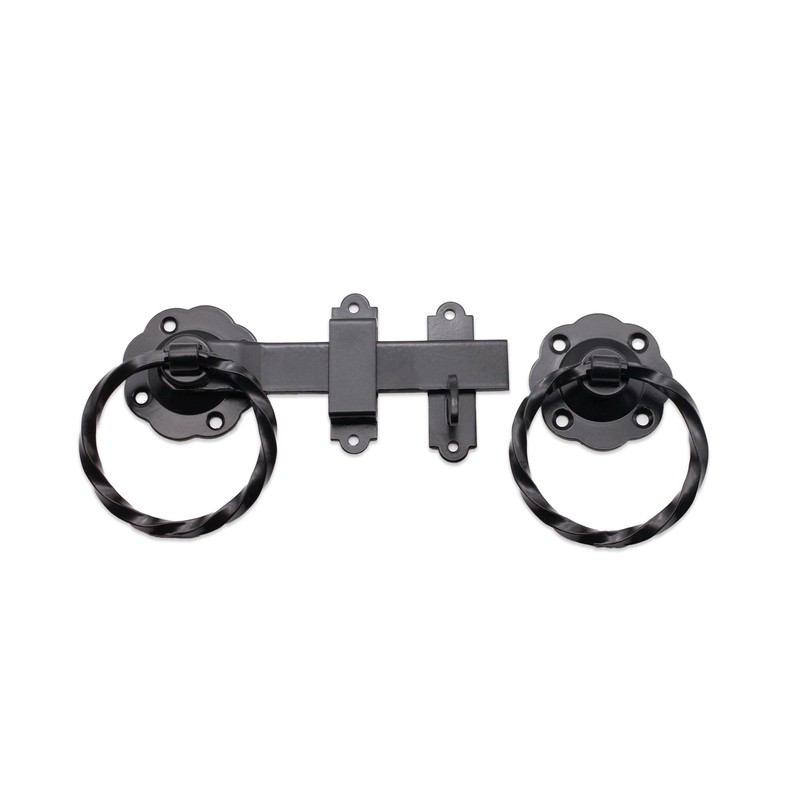 Infinity Decor Heavy Duty Epoxy Black/Zinc 6" 150mm Twisted Ring