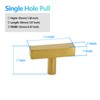 Redunest Cabinet Pulls Single Hole Cabinet Handles, 10 Pack Square
