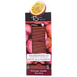 Touch Organic PASSIONFRUIT WHITE Tea Bags, 40 Bags, 2.5 oz