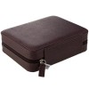 Travel Case 4 Watch Box Travel Case Storage Brown LEATHER