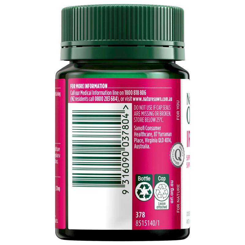 Nature's Own Iron Plus with Folic Acid, Vitamins C, B6,
