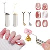 SILPECWEE Strong Cylinder Cat Eye Magnet for Nails, Y-shape Guide