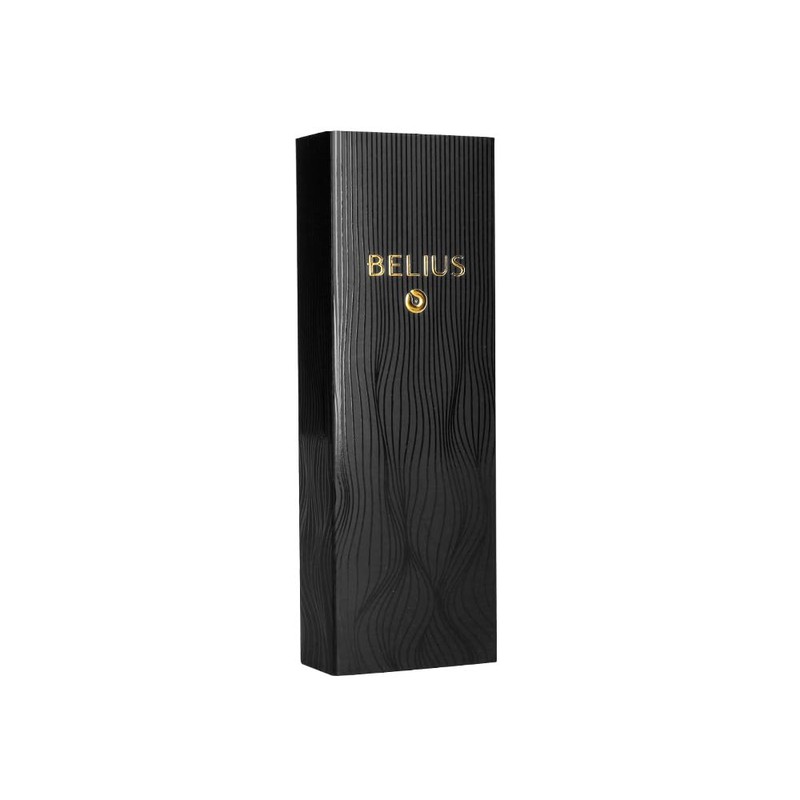 BELIUS Neptuno Aluminum Wave Ballpoint Pen Black Ink Blue Ink