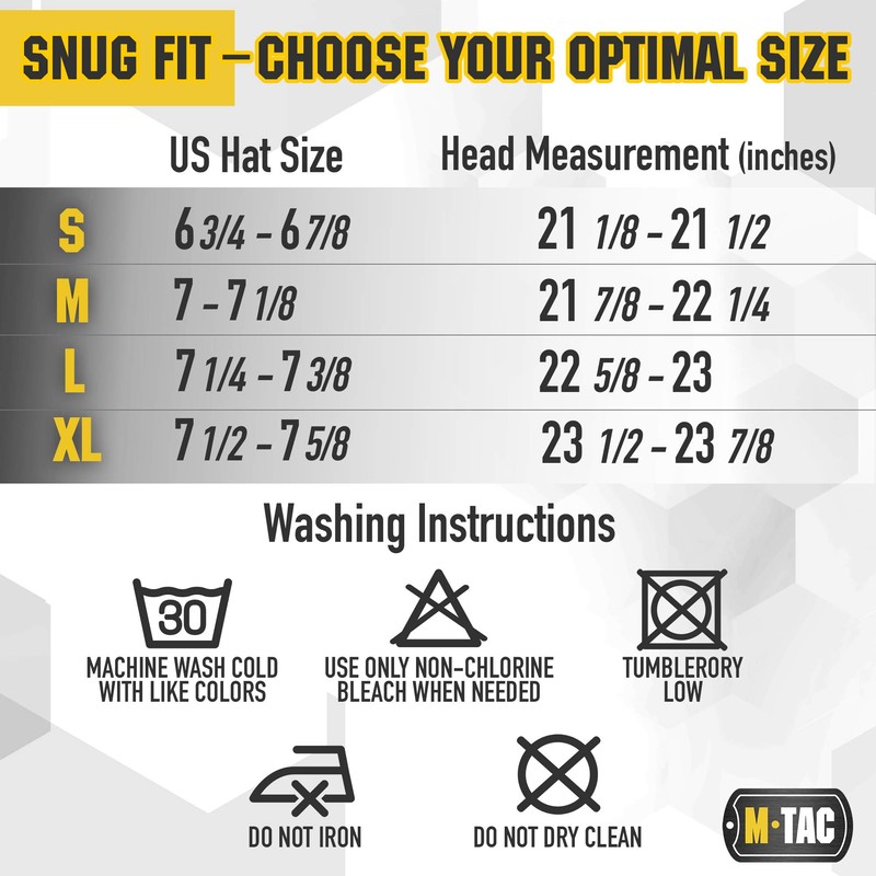 M-Tac Low Profile Tactical Beanie for Men - Winter Army