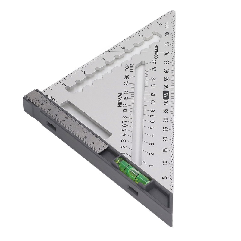 7 Inch Rafter Square with Level High Accuracy Aluminum Alloy