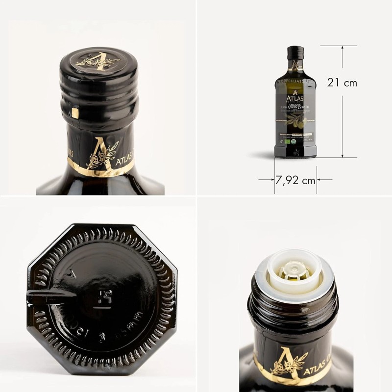 Atlas Organic Olive Oil Cold Pressed Moroccan Extra Virgin Polyphenol