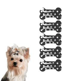 5Pcs Dog Sheap Hair Clips, Mini Bone Barrettes, Small Snap Hairpins for Pets, Pet Hairpin Dog Hair Accessories