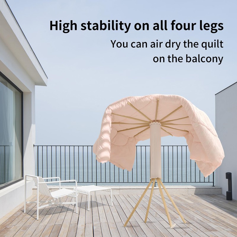 JOOM Four Legs Clothes Drying Rack, Garment Rack Portable and