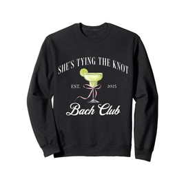 She's tying the knot Bridal Shower Coquette Bow Bachelorette Sweatshirt